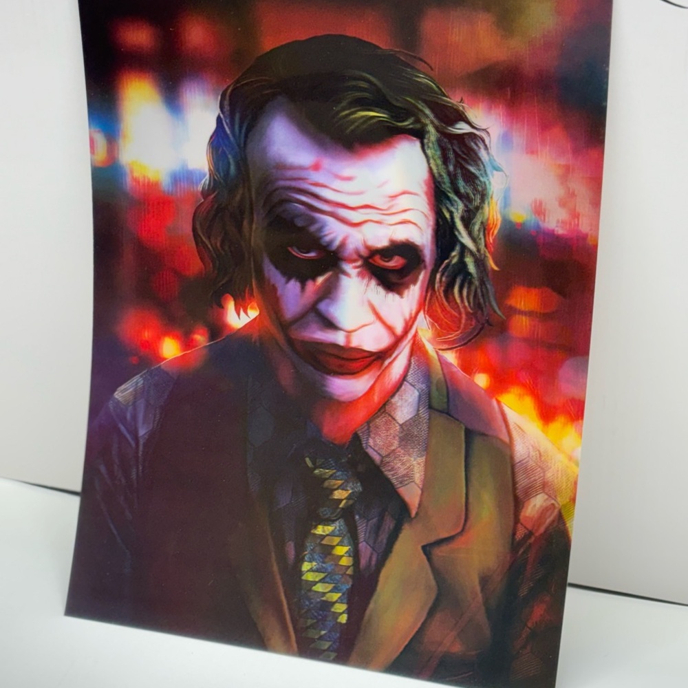 Joker 3D Lenticular Flip Poster 12x16 Movie Wall Art 3 Images Effect Batman DC